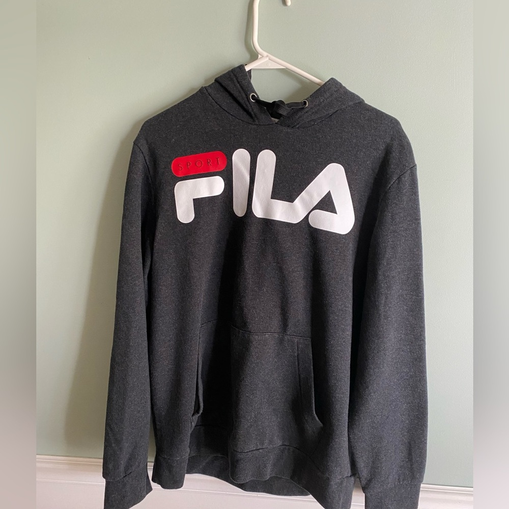 FILA Sport Men’s Charcoal Grey Hoodie -Size M